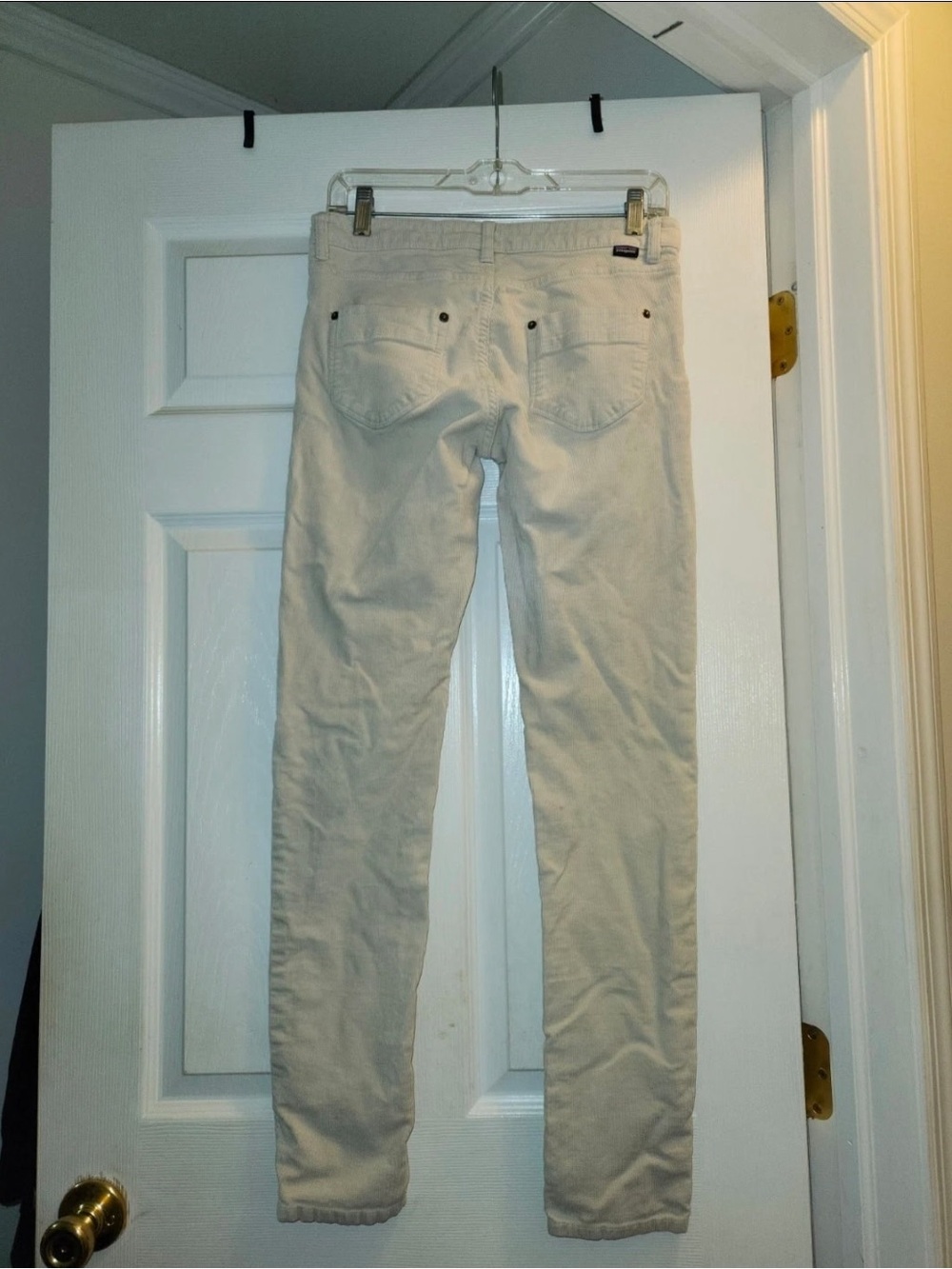 Patagonia Fitted Corduroy Pants Cream Beige Ivory STY55055 Women's 27 - Picture 3 of 5